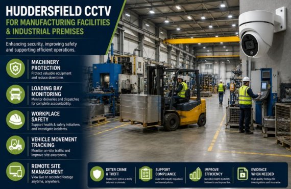Huddersfield CCTV for Manufacturing Facilities and Industrial Premises
